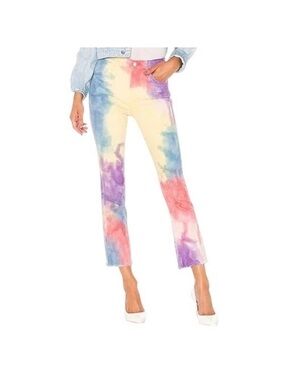 MOTHER Sz 24 Jeans Hustler Ankle Tie Dye Mystical AF Clairvoyant High Rise‎ 1253